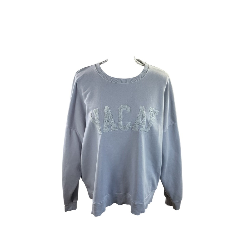 Cupcakes and Cashmere Women's Light Blue Vacay Sweatshirt XL